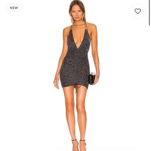 sparkly black mini dress. size xs